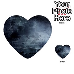 Black Splatter Multi-purpose Cards (heart)  by trendistuff