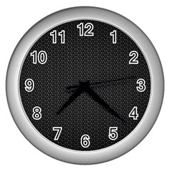 Black Honeycomb Wall Clocks (silver)  by trendistuff