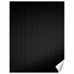 Black Honeycomb Canvas 12  X 16   by trendistuff