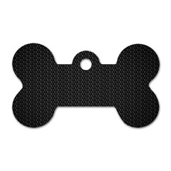 Black Honeycomb Dog Tag Bone (one Side) by trendistuff