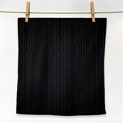 Black Honeycomb Face Towel by trendistuff