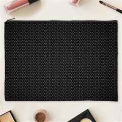 Black Honeycomb Cosmetic Bag (xxxl)  by trendistuff