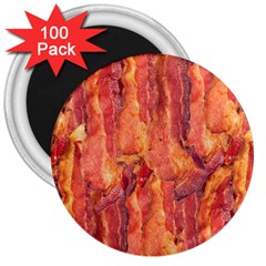 Bacon 3  Magnets (100 Pack) by trendistuff