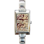 ABSTRACT 2 Rectangle Italian Charm Watches