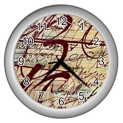 Abstract 2 Wall Clocks (silver)  by trendistuff