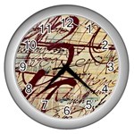 ABSTRACT 2 Wall Clocks (Silver) 