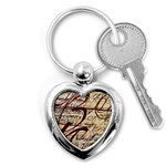 ABSTRACT 2 Key Chains (Heart) 