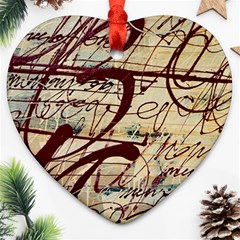 Abstract 2 Heart Ornament (2 Sides) by trendistuff