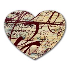 Abstract 2 Heart Mousepads by trendistuff