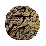 ABSTRACT 2 Standard 15  Premium Flano Round Cushions