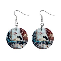 Abstract 1 Mini Button Earrings by trendistuff