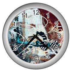 Abstract 1 Wall Clocks (silver)  by trendistuff