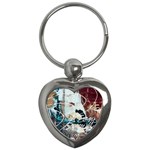 ABSTRACT 1 Key Chains (Heart)  Front