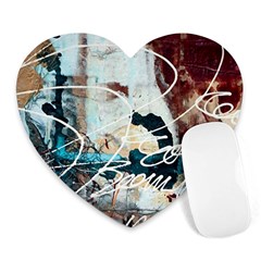 Abstract 1 Heart Mousepads by trendistuff