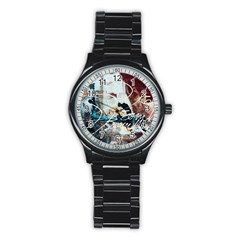 Abstract 1 Stainless Steel Round Watches by trendistuff