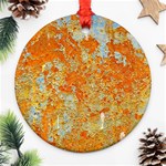 YELLOW RUSTY METAL Ornament (Round) 