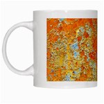 YELLOW RUSTY METAL White Mugs