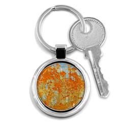 Yellow Rusty Metal Key Chains (round) 