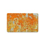 YELLOW RUSTY METAL Magnet (Name Card)