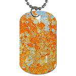 YELLOW RUSTY METAL Dog Tag (One Side)