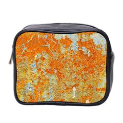 Yellow Rusty Metal Mini Toiletries Bag 2-side by trendistuff