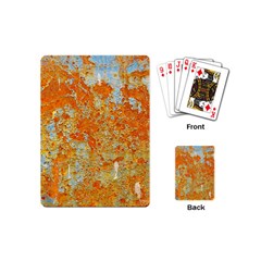 Yellow Rusty Metal Playing Cards (mini)  by trendistuff