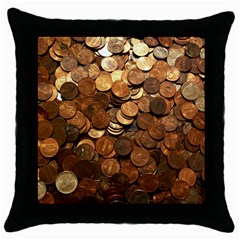 Us Coins Throw Pillow Cases (black) by trendistuff