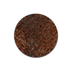 Rusty Metal Pattern Magnet 3  (round) by trendistuff