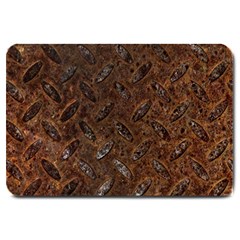 Rusty Metal Pattern Large Doormat  by trendistuff