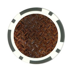 Rusty Metal Pattern Poker Chip Card Guards (10 Pack)  by trendistuff