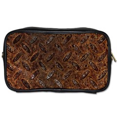 Rusty Metal Pattern Toiletries Bags 2-side by trendistuff