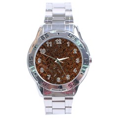 Rusty Metal Pattern Stainless Steel Men s Watch by trendistuff