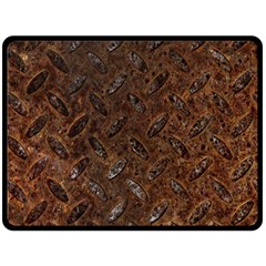 Rusty Metal Pattern Double Sided Fleece Blanket (large)  by trendistuff