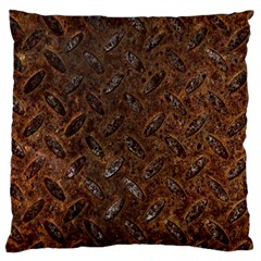 Rusty Metal Pattern Large Flano Cushion Cases (one Side)  by trendistuff