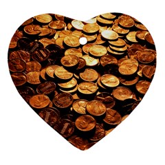 Pennies Ornament (heart) 