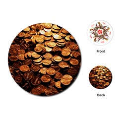 Pennies Playing Cards (round)  by trendistuff