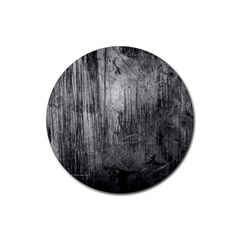 Grunge Metal Night Rubber Coaster (round)  by trendistuff