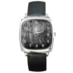 Grunge Metal Night Square Metal Watches by trendistuff