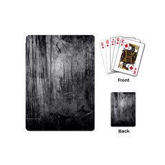 Grunge Metal Night Playing Cards (mini)  by trendistuff