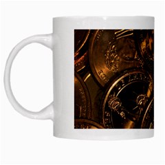 Gold Coins 2 White Mugs