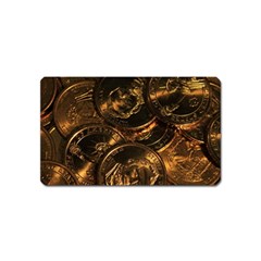 Gold Coins 2 Magnet (name Card) by trendistuff