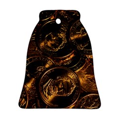 Gold Coins 2 Ornament (bell)  by trendistuff