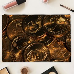 Gold Coins 2 Cosmetic Bag (xxl)  by trendistuff