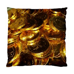 Gold Coins 1 Standard Cushion Case (one Side)  by trendistuff