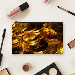 Gold Coins 1 Cosmetic Bag (medium)  by trendistuff