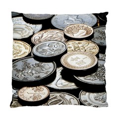 Foreign Coins Standard Cushion Case (one Side)  by trendistuff