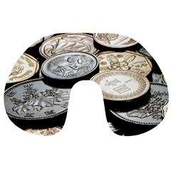 Foreign Coins Travel Neck Pillows by trendistuff