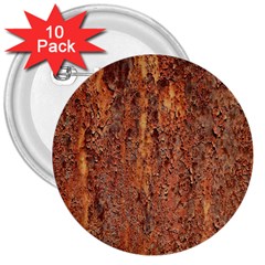 Flaky Rusting Metal 3  Buttons (10 Pack)  by trendistuff