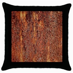 Flaky Rusting Metal Throw Pillow Cases (black) by trendistuff