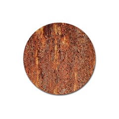 Flaky Rusting Metal Magnet 3  (round) by trendistuff